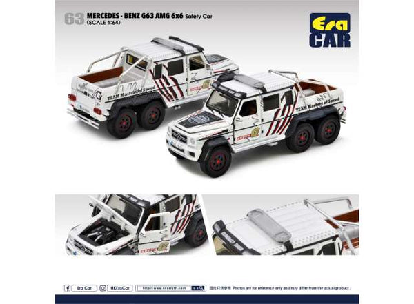 Era Car 1/64 Mercedes-Benz G63 AMG 6x6 Safety Car n63 White