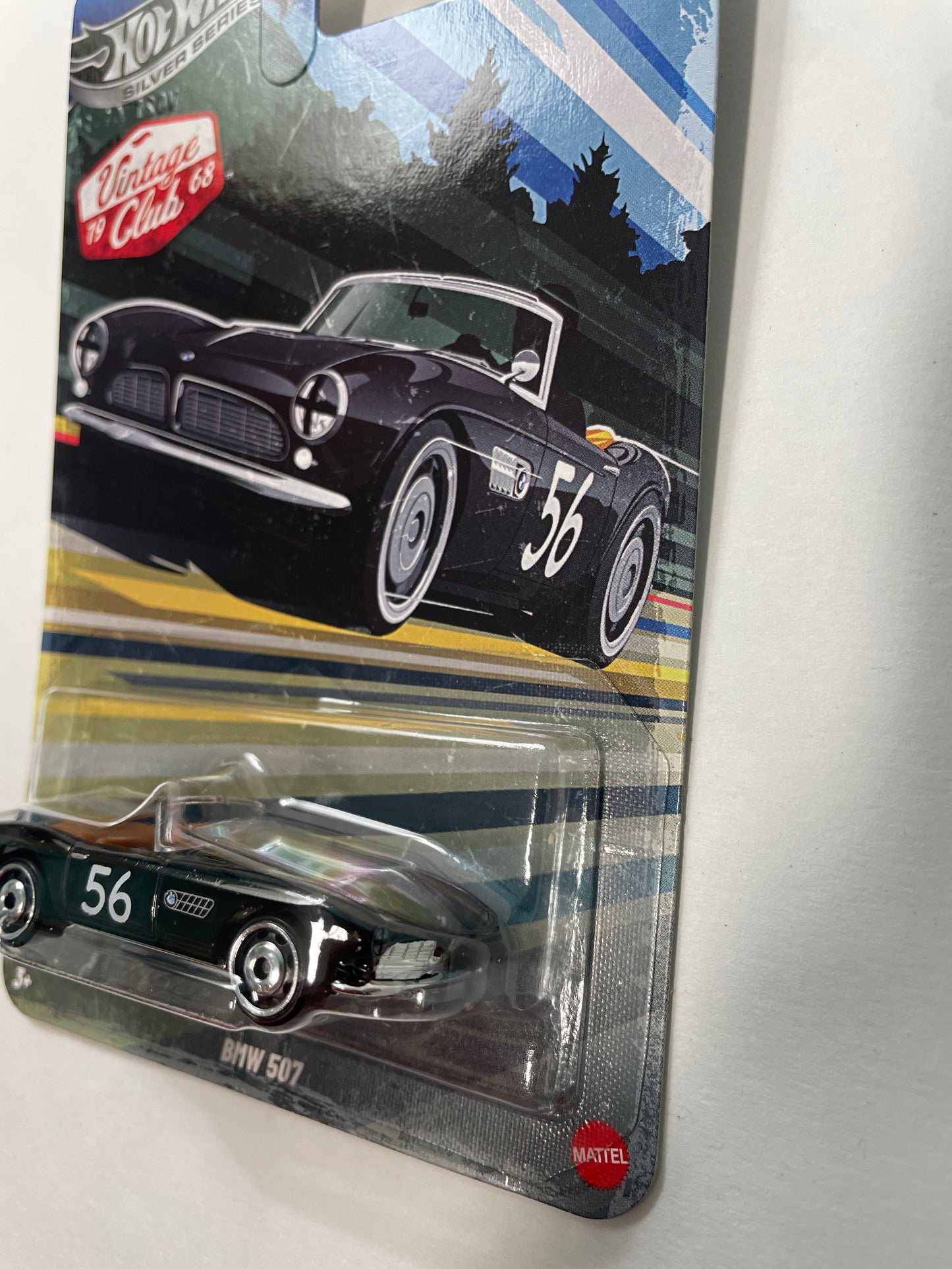 Hot Wheels 1/64 Silver Series Vintage Club 1968 BMW 507 Black - JKY26
