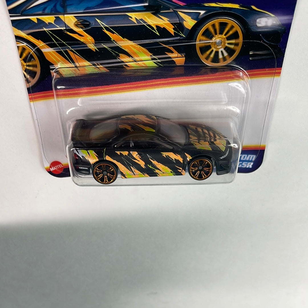 Hot Wheels 1/64 Neon Speeders Custom ‘01 Acura Integra GSR Black & Orange
