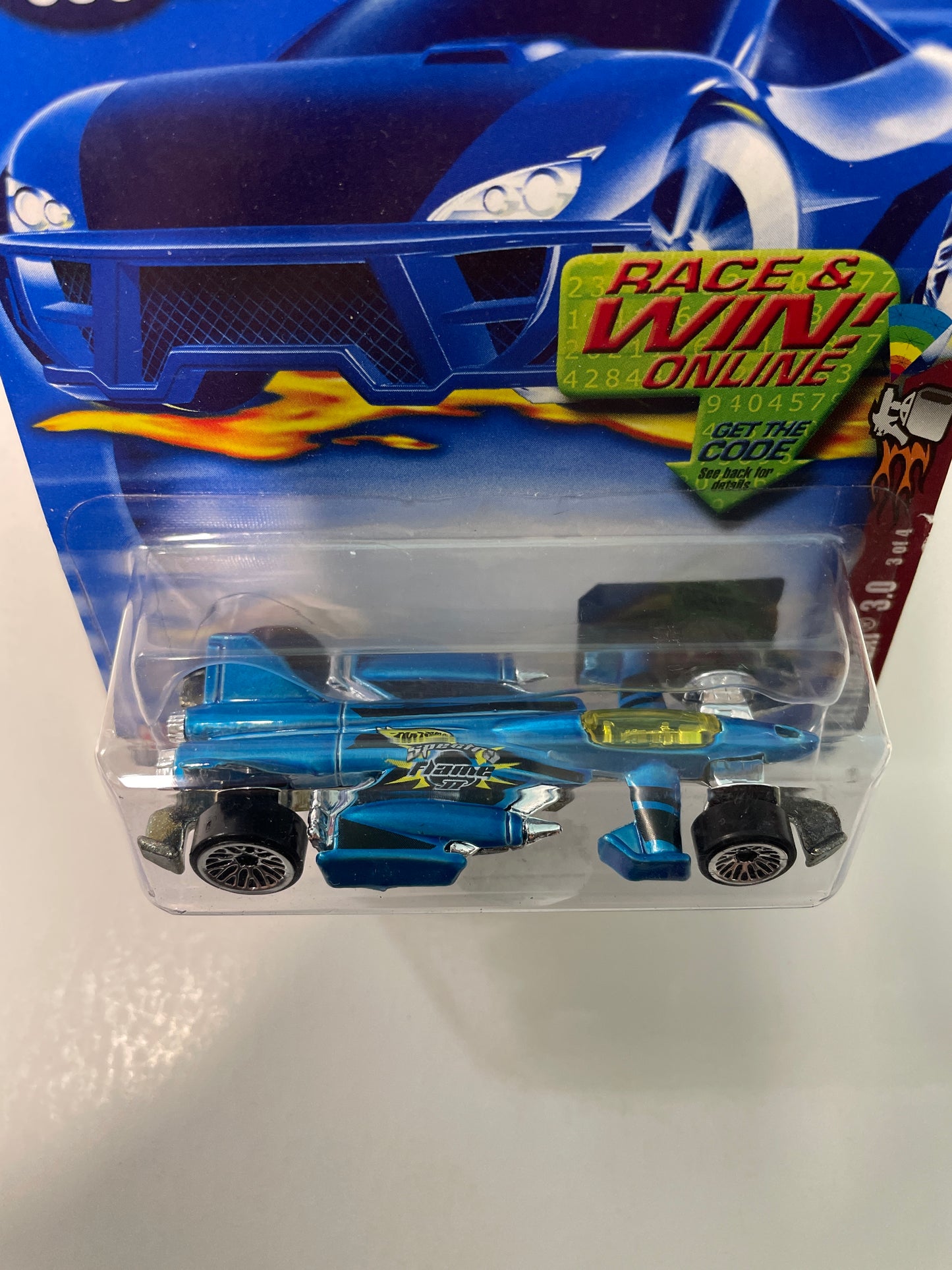 Hot Wheels 1/64 Jet Thrreat 3.0 Blue - Damaged Box