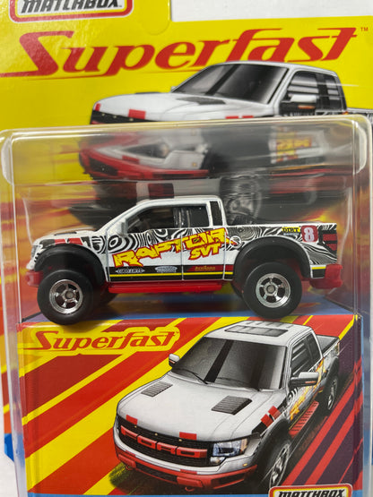 Matchbox Superfast 1/64 2010 Ford F-150 SVT Raptor White - GNY12
