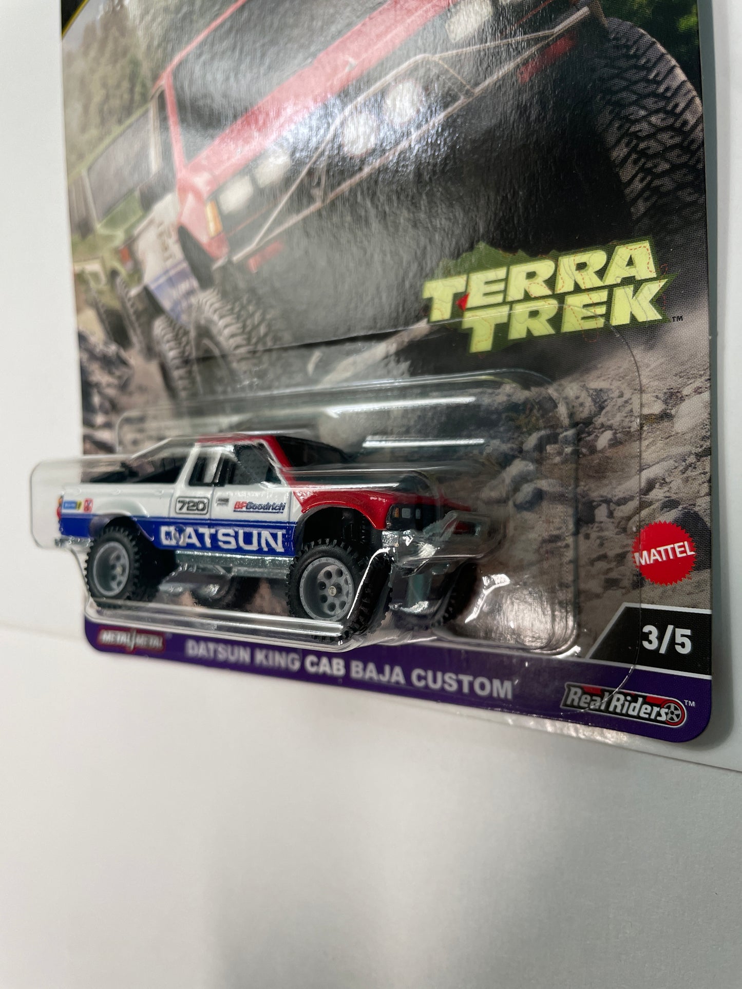 Hot Wheels 1/64 Car Culture Terra Trek Datsun King Cab Baja Custom White