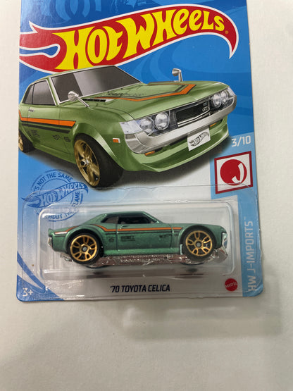 Hot Wheels 1/64 ‘70 Toyota Celica Green - Damaged Box