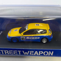 1/64 Street Weapon Honda Civic EG6 Spoon #95 Yellow & Blue