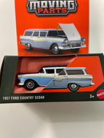 Matchbox 1/64 Moving Parts 1957 Ford Country Sedan Blue & White
