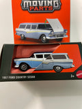 Matchbox 1/64 Moving Parts 1957 Ford Country Sedan Blue & White