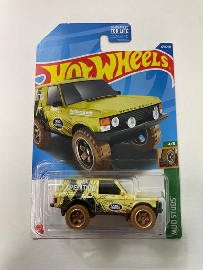 Hot Wheels 1/64 Range Rover Classic Yellow - Damaged Box
