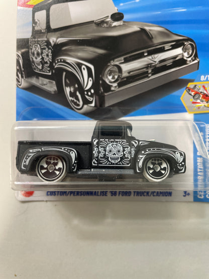 Hot Wheels 1/64 Custom/Personnalisé ‘56 Ford Truck/Camion Black & White