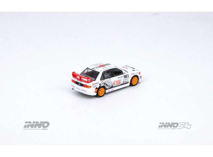 Inno64 1/64 Mitsubishi Lancer Evolution III Trackerz Racing #983 White & Black