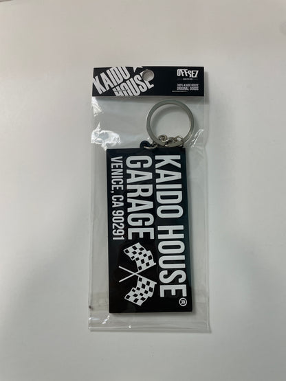 Kaido House Garage Key Chain Black & White