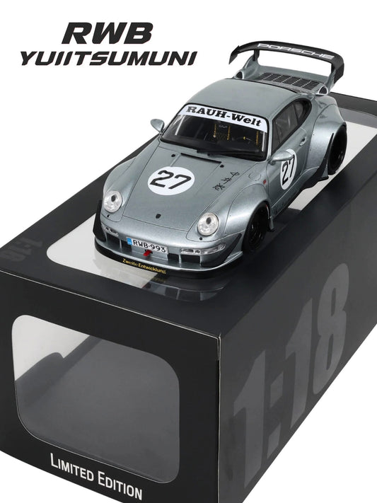 GT Spirit 1/18 2024 Porsche RWB Yuiitsumuni Silver - GT522