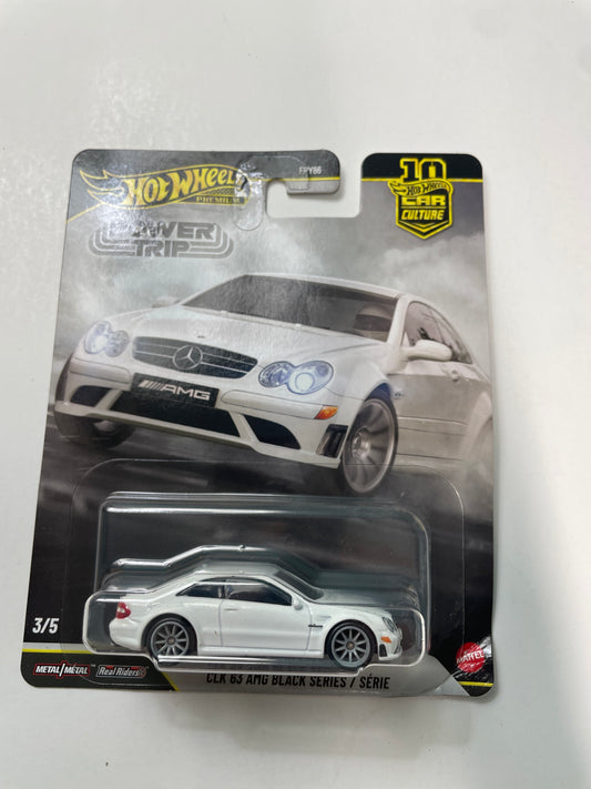 Hot Wheels 1/64 Car Culture 2026 Power Trip 2008 Mercedes-Benz CLK 63 AMG Black Series/ Serie White - JKF29 - Damaged Box