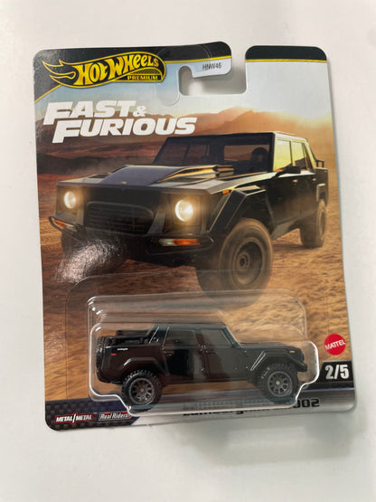 Hot Wheels 1/64 Fast & Furious Mix L Lamborghini LM002 Black - JBL86
