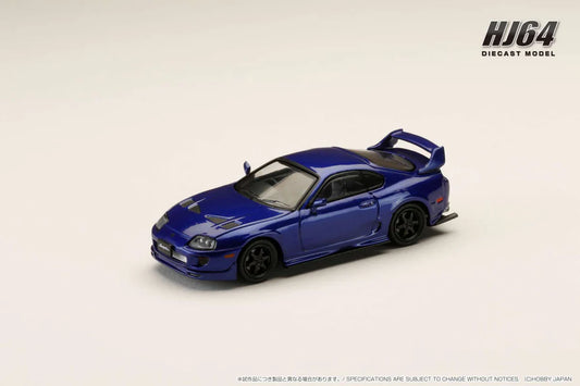 Hobby Japan 1/64 Toyota Supra (JZA80) JDM Customized Version Blue Mica Metallic