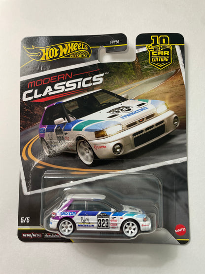 Hot Wheels 1/64 Car Culture Modern Classics 2026 Mix S Mazda 323 GTR White - JKF17