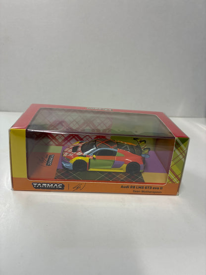 Tarmac Works 1/64 Audi R8 LMS GT3 evo II Sean Wotherspoon Special Edition - HOBBY64 Red & Yellow - T64-043-SEAN