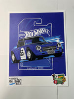 *Signed* Hot Wheels 1/64 38th Annual Collectors Convention Los Angeles Matt Gabe Dinner Set #690 Datsun Fairlady 2000 Blue (Read Description)