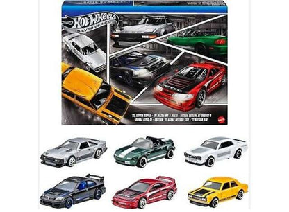 Hot Wheels 1/64 Silver Series Japan Themed 6-Pack In Deluxe Packaging - JBY77