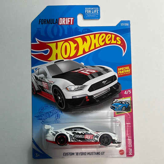 Hot Wheels 1/64 Kroger Exclusive Custom ‘18 Ford Mustang GT White