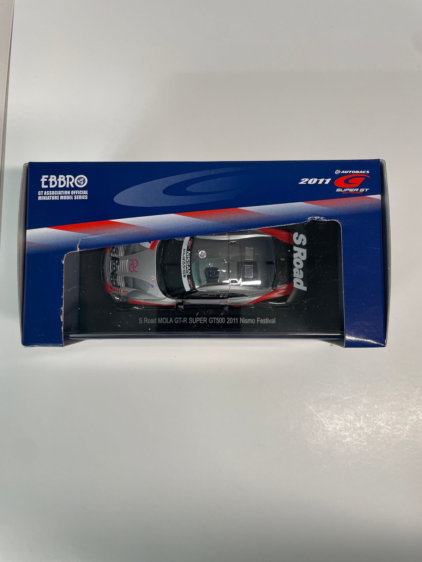 Ebbro 1/43 Nissan Super GT500 S Road Mola GT-R Nismo Festival n1 Silver & Black