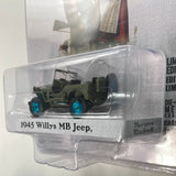 *Walmart Chase* Greenlight 1/64 Norman Rockwell Series 4 1945 Willys MB Jeep Green