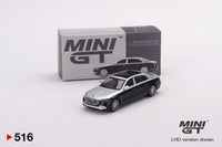 Mini GT 1/64 Mercedes-Maybach S680 Cirrus Silver / Nautical Blue Metallic
