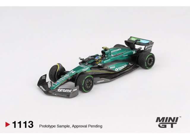 Mini GT 1/64 Aston Marton AMR24 #14 2024 F1 Canadian GP Fernando Alonso Green - MGT01113