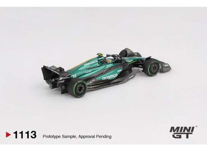Mini GT 1/64 Aston Marton AMR24 #14 2024 F1 Canadian GP Fernando Alonso Green - MGT01113