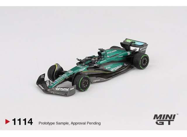 Mini GT 1/64 Aston Marton AMR24 #18 2024 F1 Canadian GP Lance Stroll Green - MGT01114
