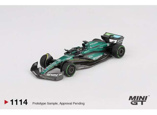 Mini GT 1/64 Aston Marton AMR24 #18 2024 F1 Canadian GP Lance Stroll Green - MGT01114
