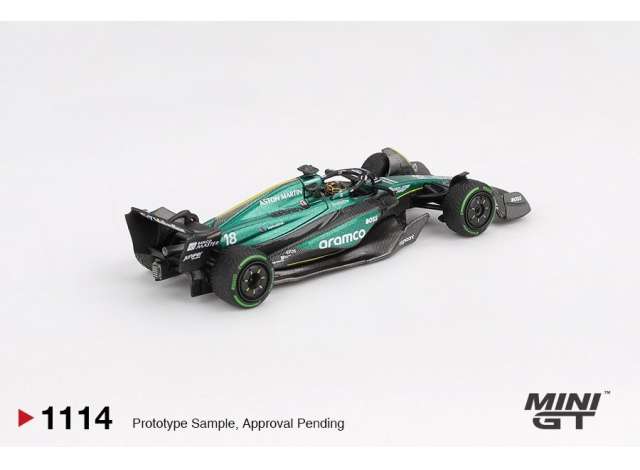 Mini GT 1/64 Aston Marton AMR24 #18 2024 F1 Canadian GP Lance Stroll Green - MGT01114