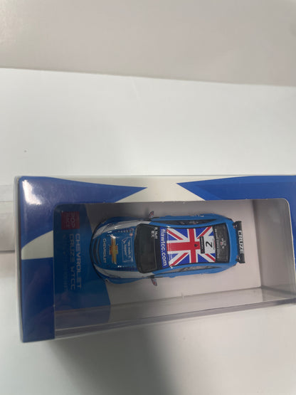 Pop Race 1/64 Chevrolet Cruze WTCC No.2 Fia 2011 Rob Huff Blue