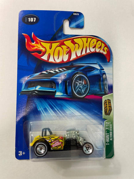 Hot Wheels 1/64 Treasure Hunt Altered State Yellow - Damaged Card