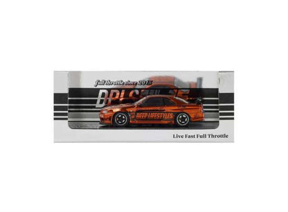 Inno64 x DPLS 1/64 10th Anniversary Full Throttle Since 2015 Nissan GT-R R34 Chrome Box Set Of 4 - IN64-DPLS-R34-10ANY