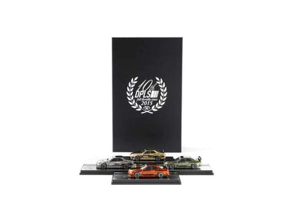 Inno64 x DPLS 1/64 10th Anniversary Full Throttle Since 2015 Nissan GT-R R34 Chrome Box Set Of 4 - IN64-DPLS-R34-10ANY