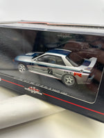 Ebbro 1/43 Nissan Skyline GT-R Gr.A Test Car n23 Blue & Silver