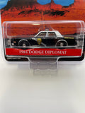 Greenlight 1/64 Hollywood Thelma & Louise 1984 Dodge Diplomat Black & White