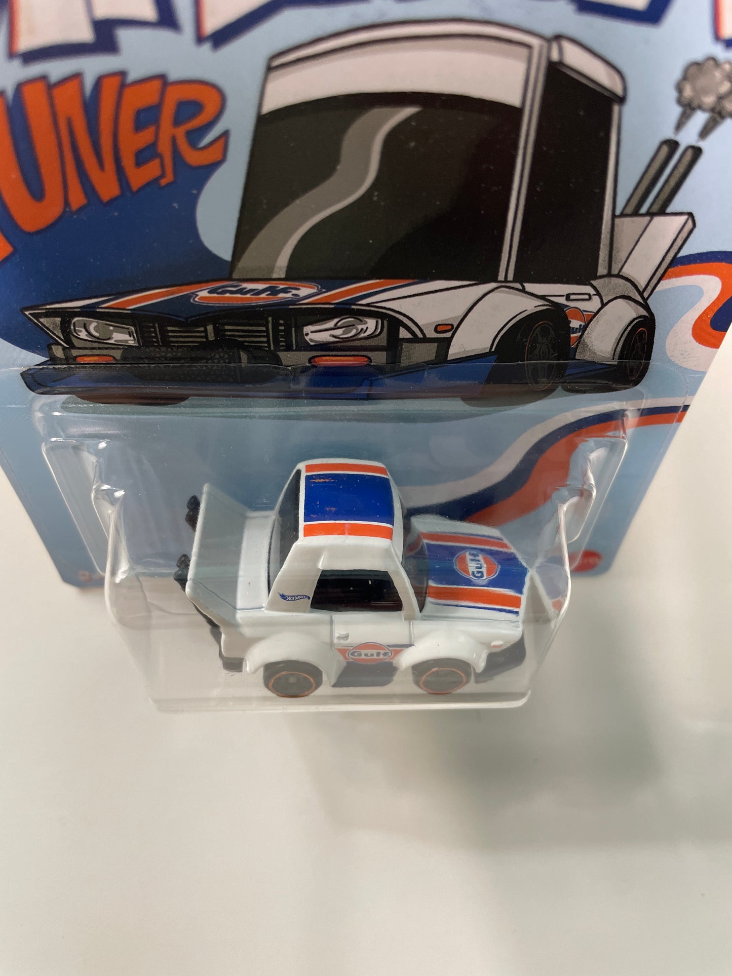 Hot Wheels 1/64 Noppo Gulf Racing Tooned Manga Tuner White