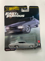 Hot Wheels 1/64 Fast & Furious 1970 Chevelle SS Grey - Damaged Card