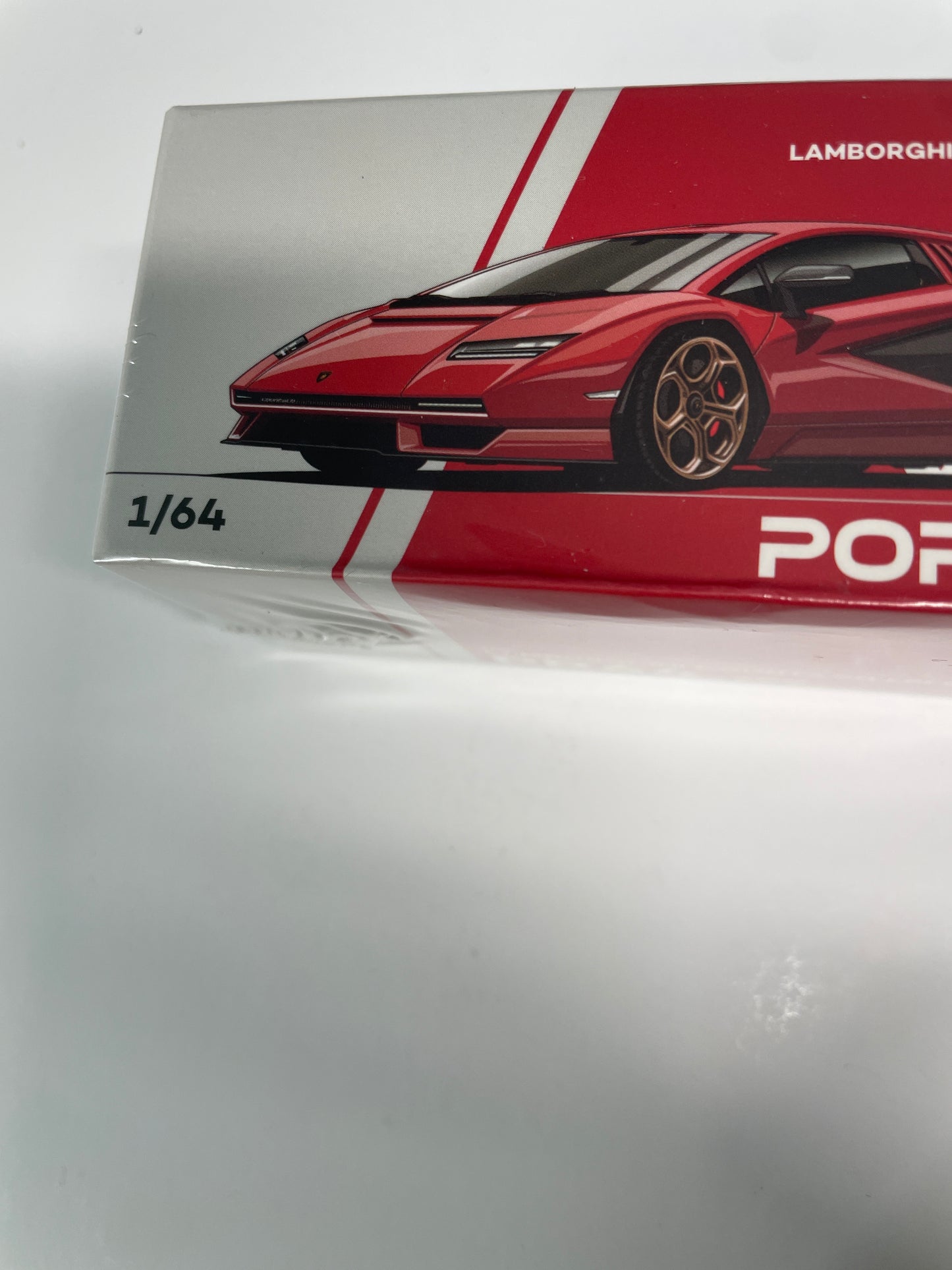Pop Race 1/64 LAMBORGHINI COUNTACH LPI 800-4 Red - PR64-0259 - Damaged Box