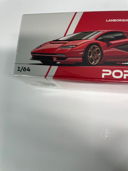 Pop Race 1/64 LAMBORGHINI COUNTACH LPI 800-4 Red - PR64-0259 - Damaged Box