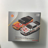 1/64 Tiny X Sparkmodel Shell Porsche 944 #2 / Adler Von Tirol Set ( Upright Headlights) Orange / White