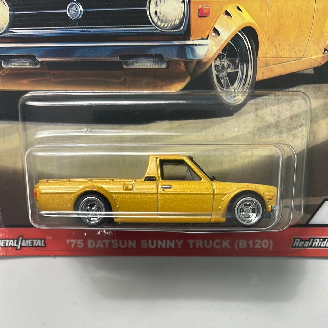 Hot Wheels 1/64 Car Culture ‘75 Datsun Sunny Truck B120 (Japan Historics 3) Yellow