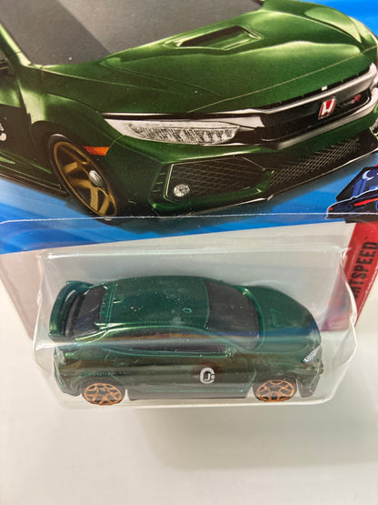 Hot Wheels 1/64 2018 Honda Civic Type R Green