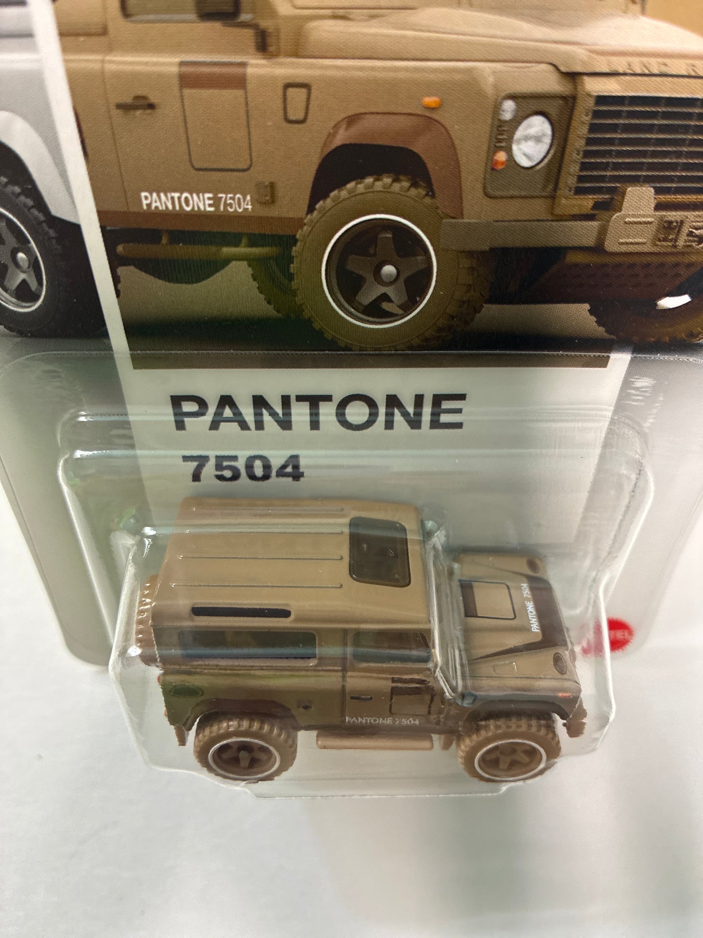 Hot Wheels 1/64 Silver Series Pantone #7504 Land Rover Defender 90 Brown - JKY62