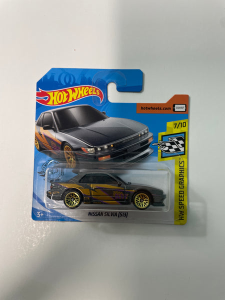 Hot Wheels 1/64 Nissan Silvia (S13) Short Card Grey