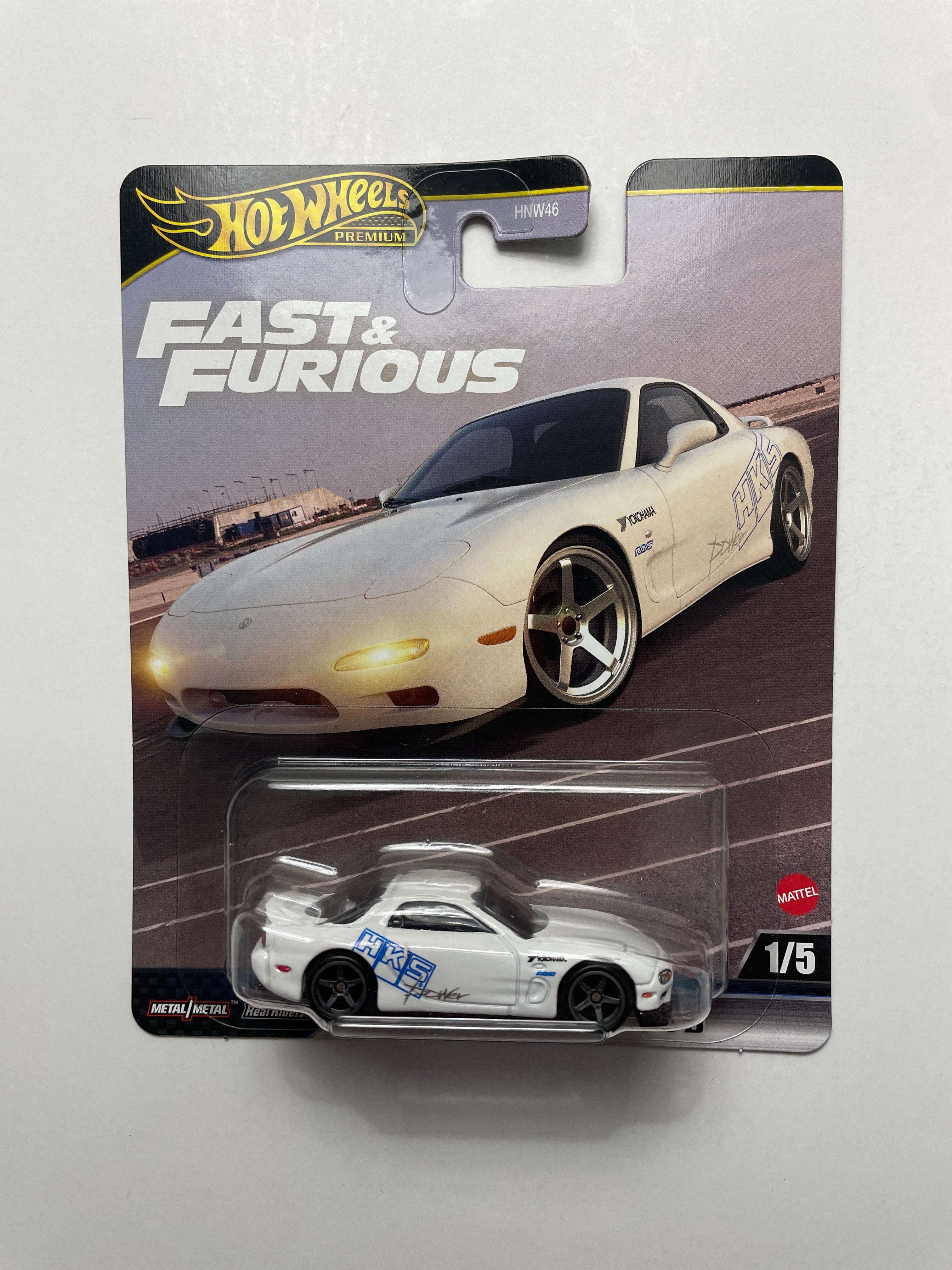 Hot Wheels 1/64 Fast & Furious Mix K Mazda RX-7 FD White