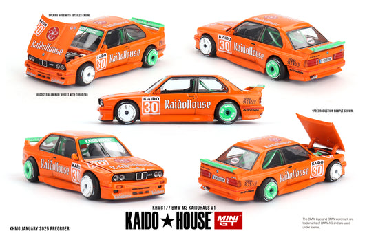 Mini GT x Kaido House 1/64 BMW M3 Kaidohaus V1 Orange