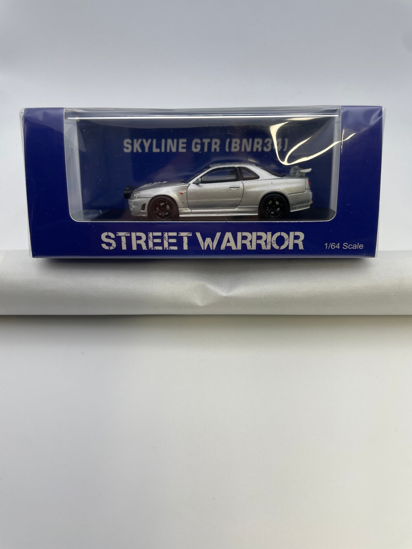 Street Warrior 1/64 Nissan Skyline GT-R BNR34 Z-Tune Drift Silver