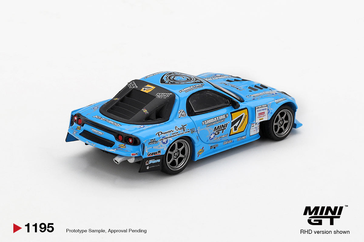 Mini GT 1/64 Mazda RX-7 RE-Amemiya 2025 D1GP Blue - MGT01195
